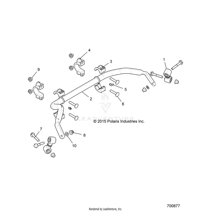 Suspension: Rear Stabilizer Bar - 2019 Polaris General 1000 Eps 1