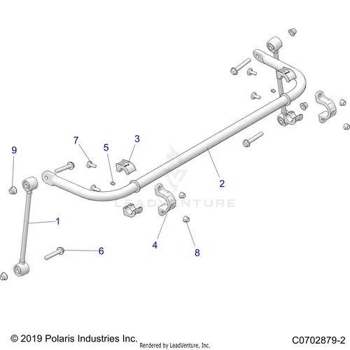 Suspension: Rear Stabilizer Bar - 2022 Polaris Rzr Pro Xp 4 Ultimate 1