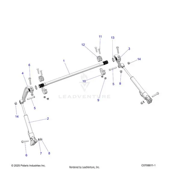 Suspension: Rear Stabilizer Bar - 2026 Polaris Rzr Pro R Le 1