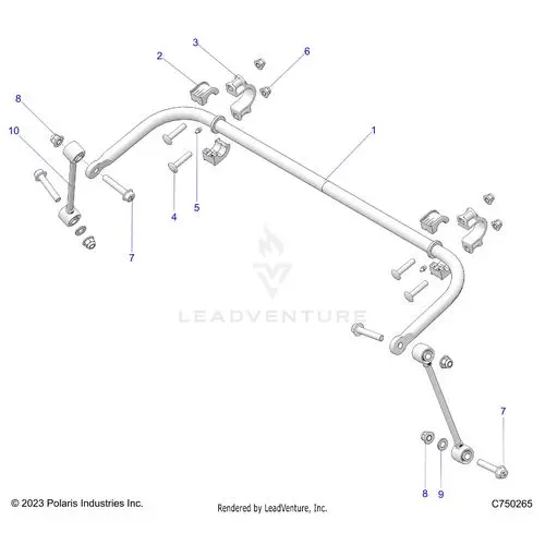 Suspension: Rear Stabilizer Bar - 2026 Polaris Rzr Pro S Ultimate 1