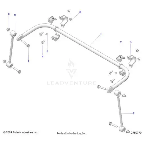 Suspension: Rear Stabilizer Bar - 2026 Polaris Rzr Pro Xp 4 Ultimate 1