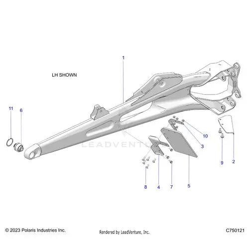 Suspension: Rear Trailing Arms - 2025 Polaris Rzr Pro R 4 Race Replica Le Evap 1