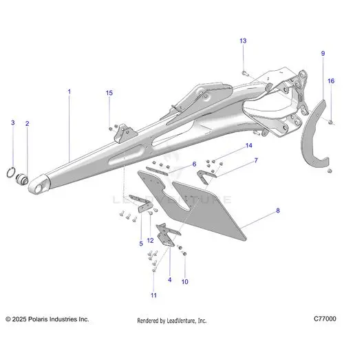 Suspension: Rear Trailing Arms - 2025 Polaris Rzr Pro R Race 1