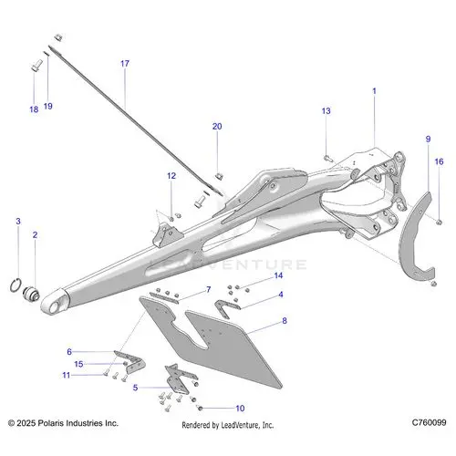 Suspension: Rear Trailing Arms - 2026 Polaris Rzr Pro R Race H.O. 1