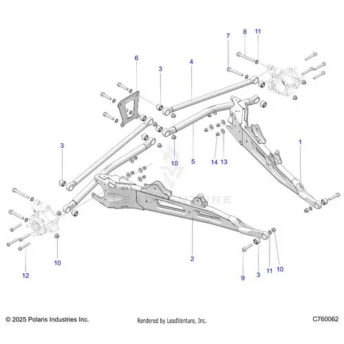 Suspension: Rear Trailing Arms And Mounting - 2026 Polaris Rzr Xp S 1000 Sport 1
