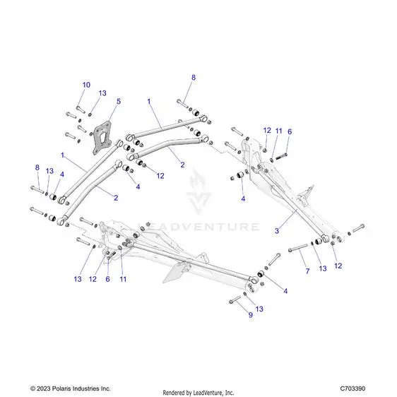 Suspension: Rear Trailing Arms Mounting - 2024 Polaris Rzr Pro R 4 Ultimate 1