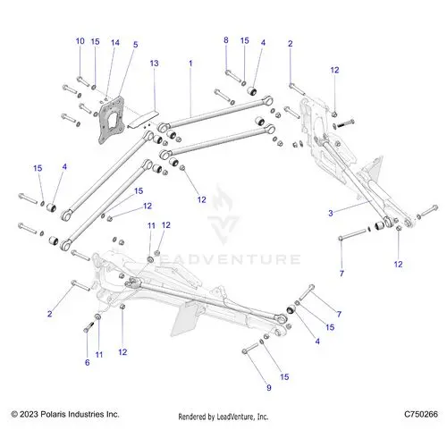 Suspension: Rear Trailing Arms Mounting - 2026 Polaris Rzr Pro S 4 Sport 1