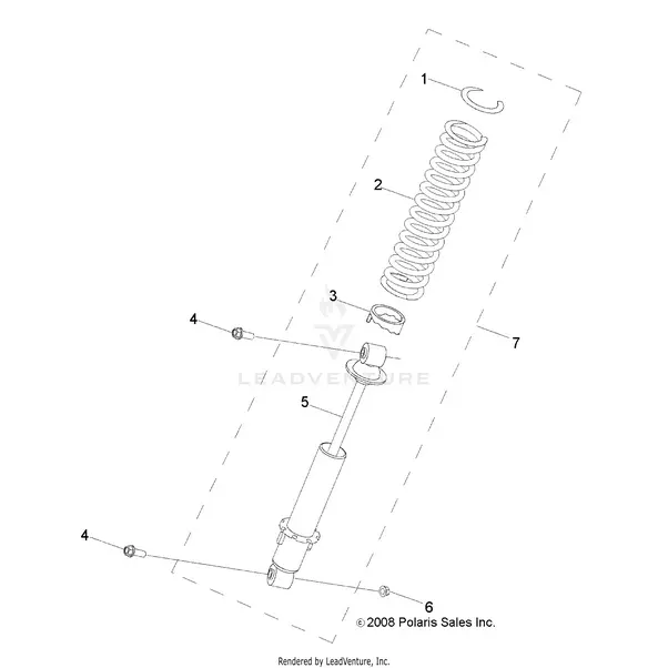 Suspension: Shock Rear - 2021 Polaris Rzr 170 1