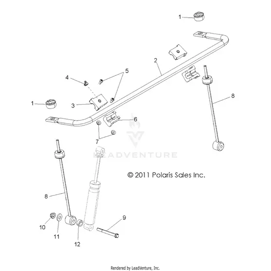 Suspension: Stabilizer Bar Front - 2016 Polaris Rzr 570 1