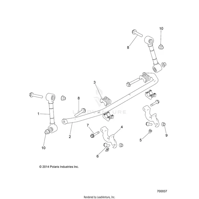 Suspension: Stabilizer Bar Front - 2018 Polaris Rzr Xp Turbo 1