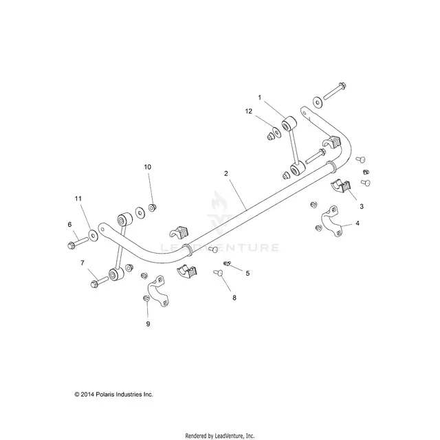 Suspension: Stabilizer Bar Rear - 2015 Polaris Rzr Xp 4 1000 1