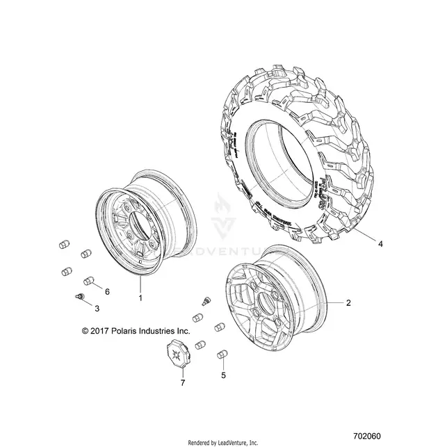 Wheels: Front - 2018 Polaris Rzr 900/900 Eps 1