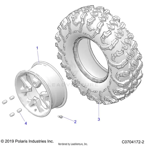 Wheels: Front - 2020 Polaris Rzr Pro Xp 1