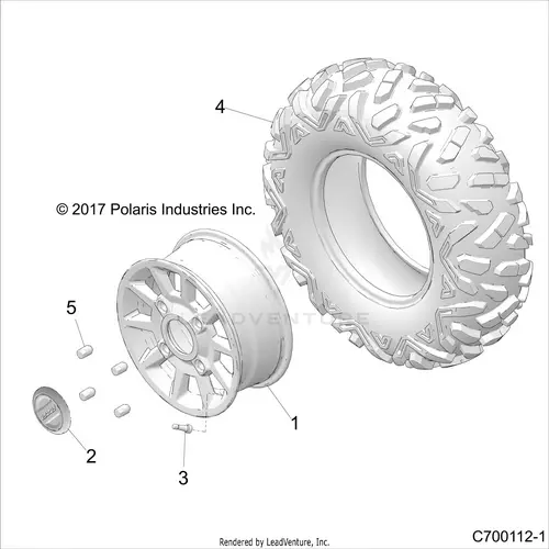 Wheels: Front - 2021 Polaris Rzr Xp 4 Turbo 1