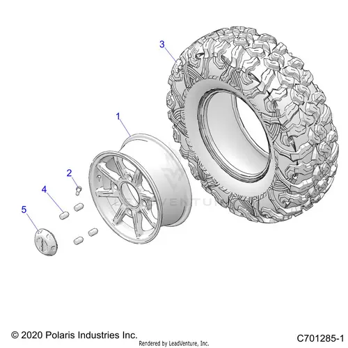 Wheels: Front - 2022 Polaris Rzr Pro Xp 4 Ultimate 1