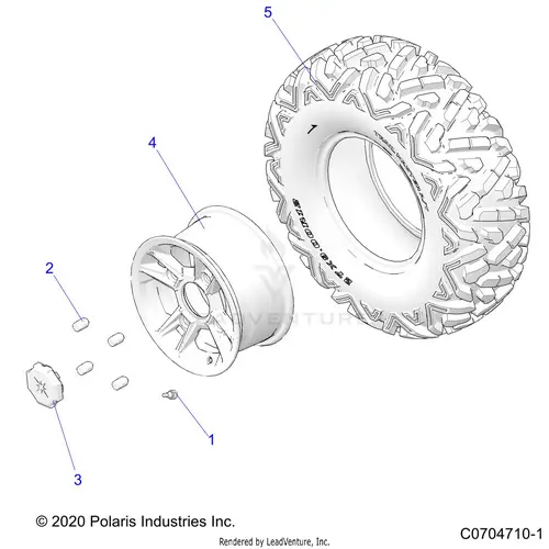 Wheels: Front - 2022 Polaris Rzr Trail S 1000 Premium 1