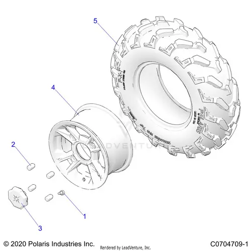 Wheels: Front - 2024 Polaris Rzr 900 Trail Ultimate 1