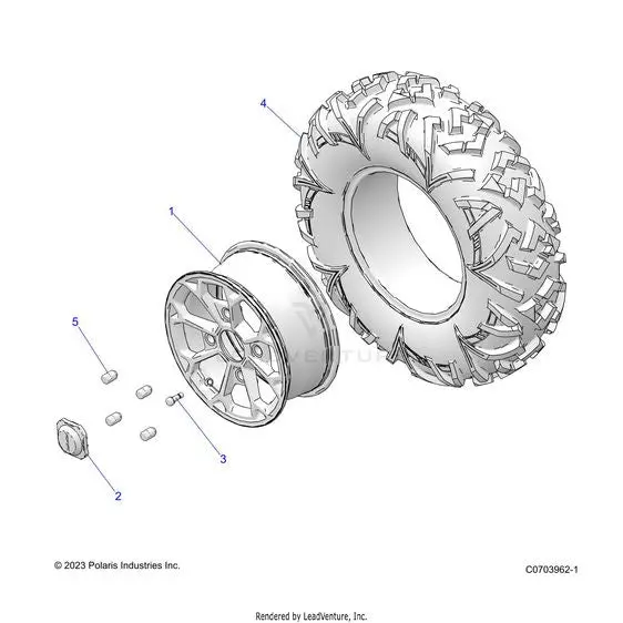 Wheels: Front - 2024 Polaris Rzr Xp 4 1000 Sport 1