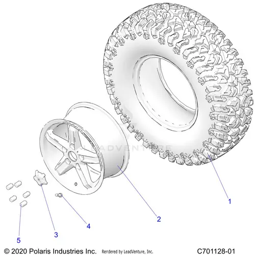 Wheels: Front/Rear - 2023 Polaris Rzr Turbo R 4 Premium Ride Command 1