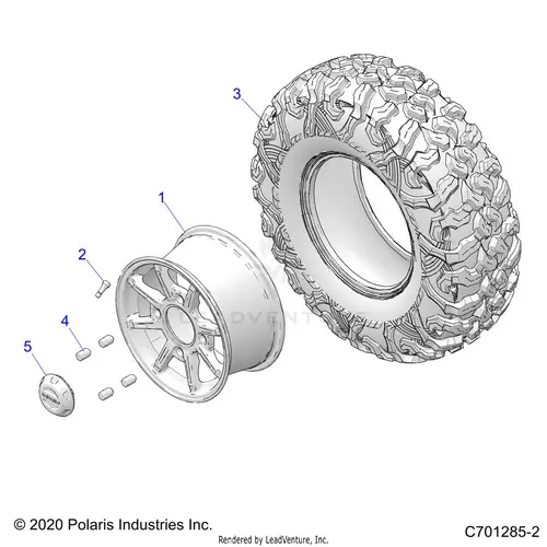 Wheels: Rear (2) - 2022 Polaris Rzr Pro Xp 4 Ultimate 1
