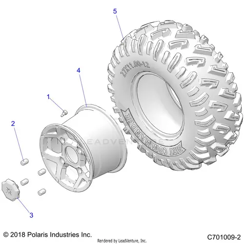 Wheels: Rear - 2020 Polaris Rzr 900 Eps Ride Command 1