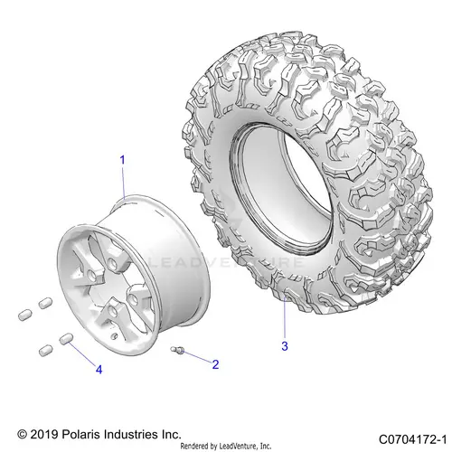 Wheels: Rear - 2020 Polaris Rzr Pro Xp 1