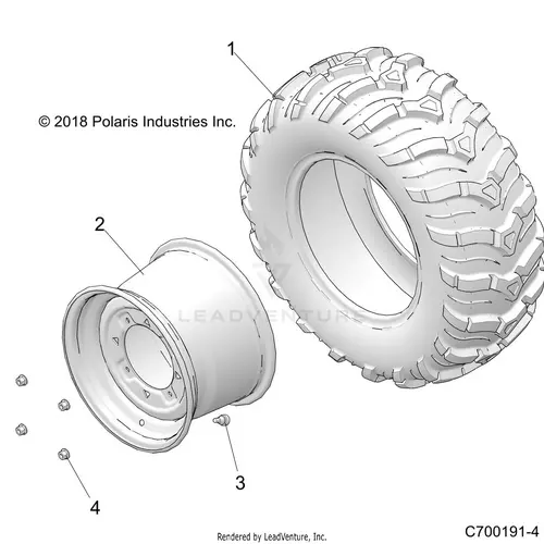 Wheels: Rear - 2021 Polaris Rzr Trail 1