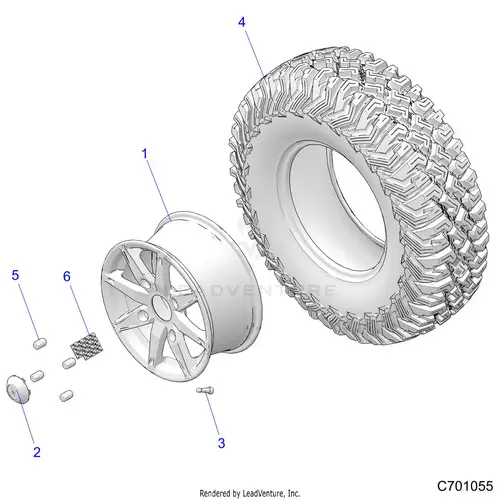 Wheels: Rear - 2021 Polaris Rzr Turbo S 1