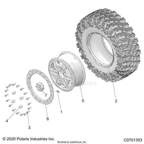 Wheels: Rear - 2021 Polaris Rzr Xp 1000 Trails & Rocks 1