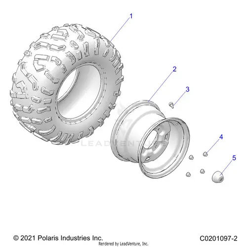 Wheels: Rear - 2026 Polaris Rzr 200 Evap 1