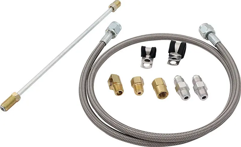 Allstar Performance Universal Clutch Line Kit – 36-Inch Braided Stainless Steel Hose Assembly 1