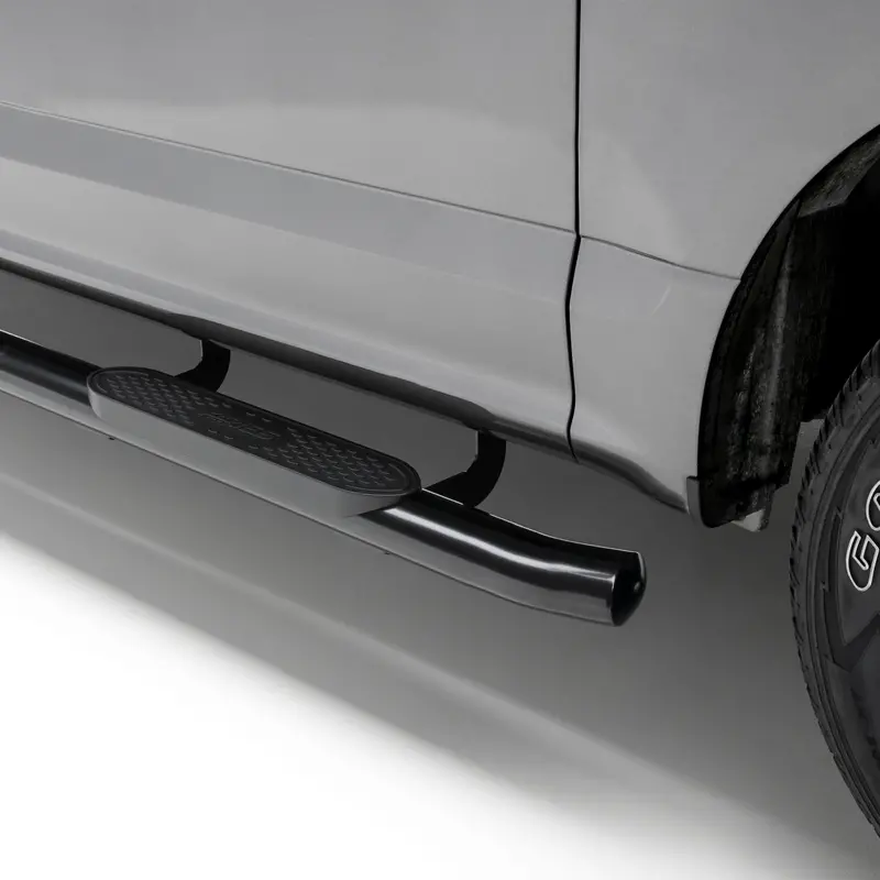 Aries 4-Inch Black Steel Oval Side Steps For Select Toyota Tacoma Models 1