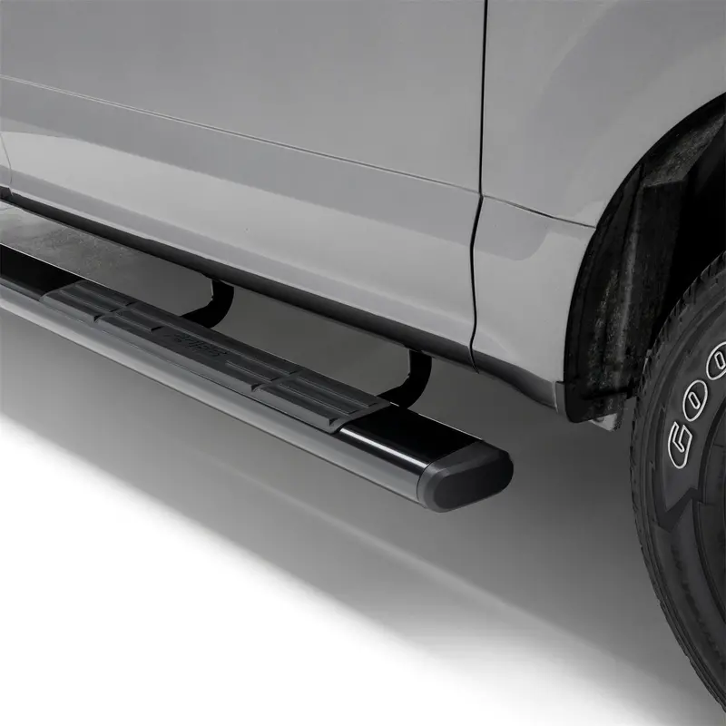 Aries 4445001 6-Inch By 75-Inch Black Aluminum Oval Step Bars – Fit Select Chevrolet Silverado & Gmc Sierra Models 1