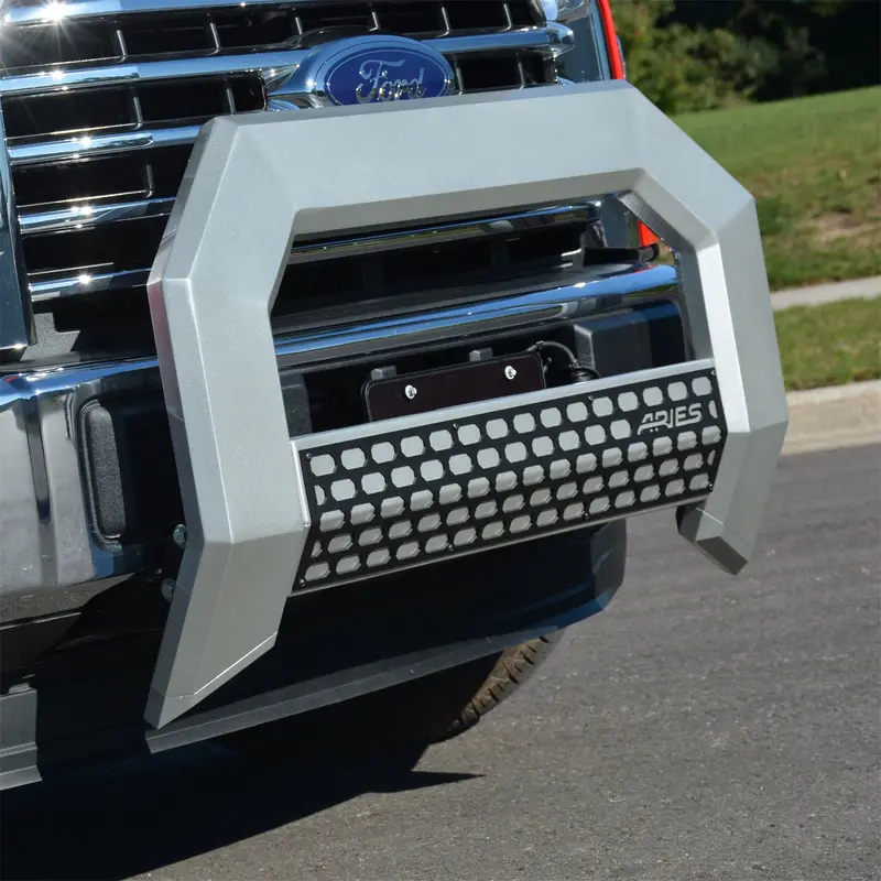 Aries Advantedge 5.5-Inch Chrome Aluminum Bull Bar For Gmc Sierra & Chevrolet Silverado 1500 1