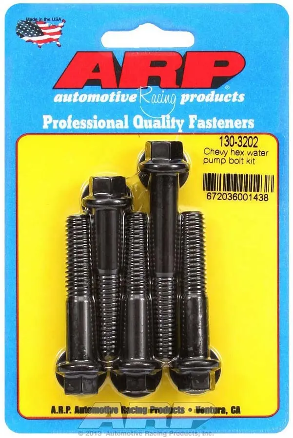 Arp 130-3202 Chevy Water Pump Bolt Kit - 6Pt. 1