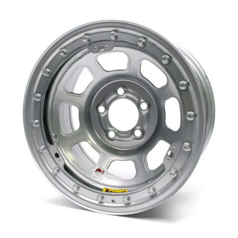 Bassett Racing 58Df2Islk 15X8 Inch Imca-Spec Locked Wheel – Silver, 5X4.5 Inch 1