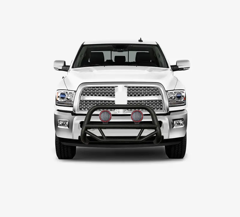 Black Horse Off-Road Mbt-Mr1103-Plfr Textured Black Steel Modular Rocker Panel 1
