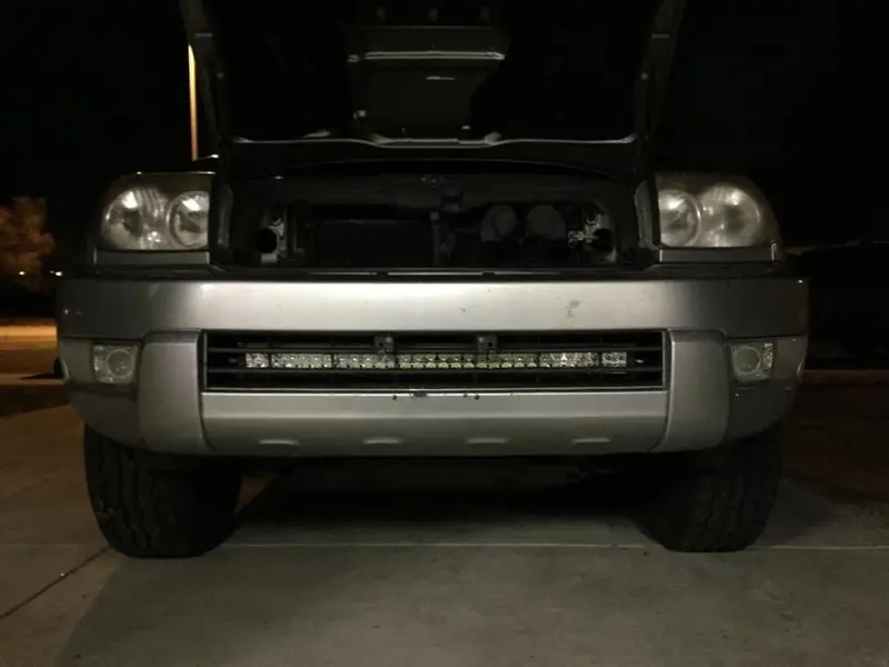 Cali Raised Led Hidden Light Bar Mount Kit – 32-Inch Lower Bumper Bracket System For 2003–2009 4Runner 1