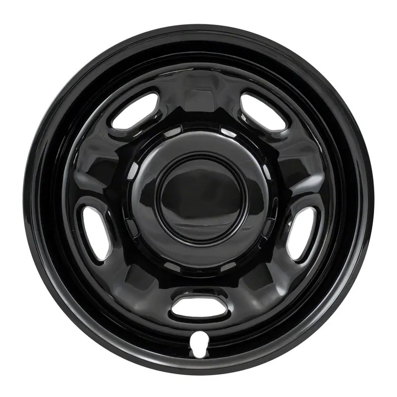 Coast To Coast Iwcimp96Blk 17-Inch Gloss Black Plastic Wheel Covers – Set Of 4, Steel Wheel Compatible 1