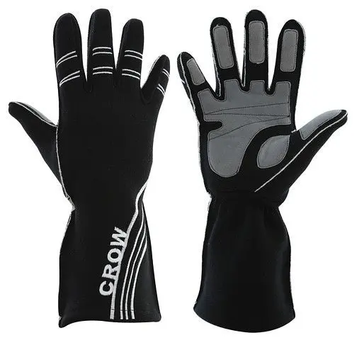Crow Safety Gear 11824 All-Star Black Work Glove – Large Size 1