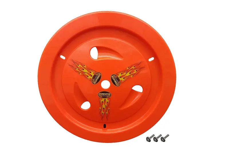 Dominator Race Products 1007-B-For Wheel Cover Bolt-On Fluo Orange Real Style 1