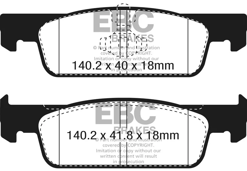 Ebc Dp22335 Greenstuff 2000 Sport Brake Pads – Fmsi D1830 Spec 1