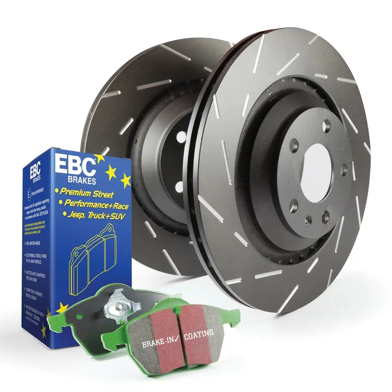 Ebc Greenstuff 2000 Brake Kit – Slotted Rotors And Performance Pads For Street & Track Use 1