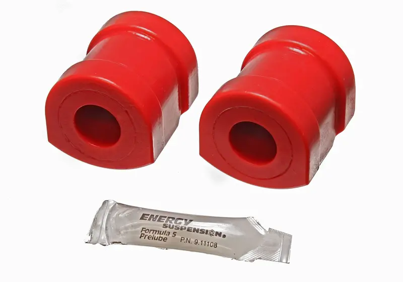 Energy Suspension 12.5104R Red Polyurethane Sway Bar Bushing Set – 25Mm Front Diameter 1