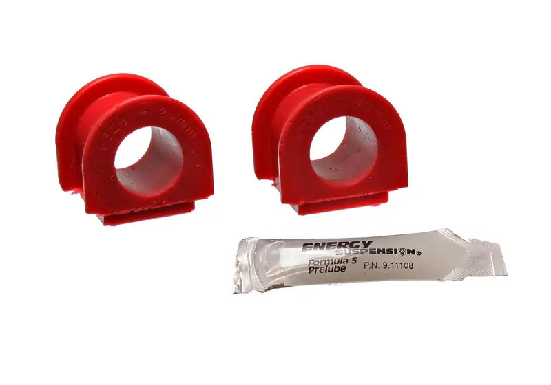 Energy Suspension Front Sway Bar Bushing Set – 24Mm Diameter, Red Performance Polyurethane 1