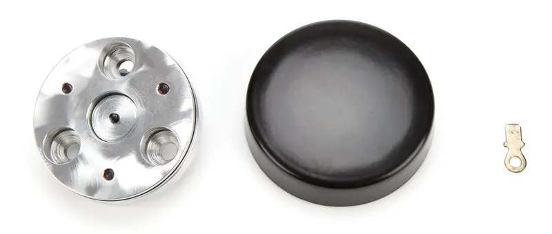 Flaming River Fr20175Hnbk Mill-Finish Black 3-Bolt Horn Button 1