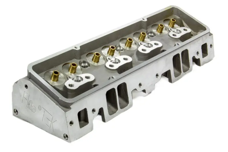 Flo-Tek 101500 Small-Block Chevy Aluminum Cylinder Head – 180Cc Intake, 64Cc Chamber, 2.02"/1.60" Valves, Bare 1