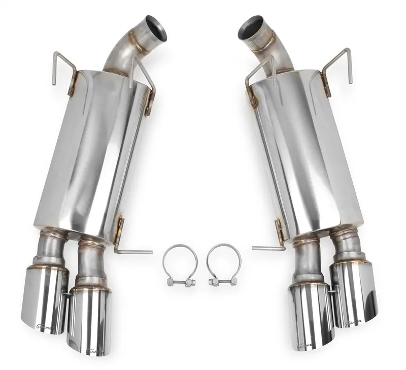 Hooker Blackheart Axle-Back Exhaust System – Dual Rear Exit, Matte Black Finish 1