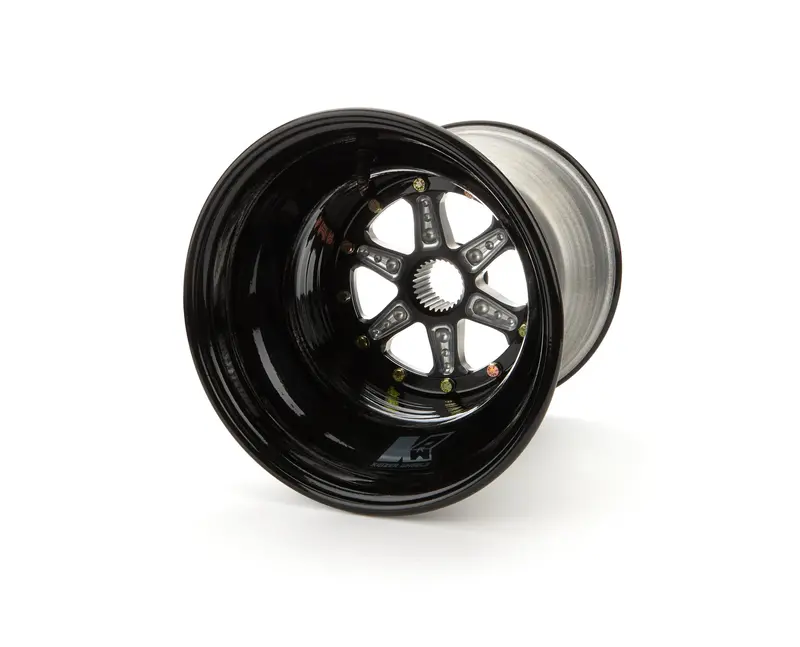 Keizer Aluminum 10104Spb 10X10-Inch Black Spline Wheel With 4-Inch Backspace 1