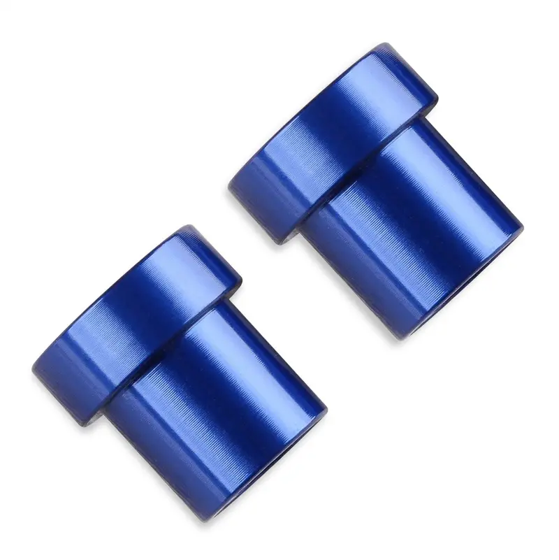 Mr. Gasket An Tube Sleeve Kit – Blue-Anodized -4An Male Fittings, 100 Psi Rated, 1/4-Inch Tube Size (2-Pack) 1